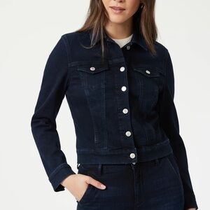 Mavi Jeans Denim INDIGO MOVE Jacket Wash Dark Blue Size Small Super Soft